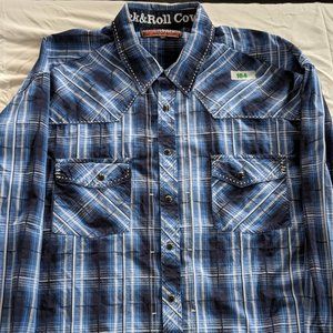 Rock & Roll Cowboy - pear-snap - long-sleeve shirt - XXL